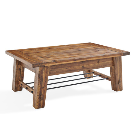 ALATERRE FURNITURE Durango Industrial Wood 48"L Coffee Table and Two End Tables, Set of 3 ANDU0111274